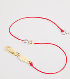 Redline 20th Anniversary Gold and Diamond Thread Bracelet, imported from the UK