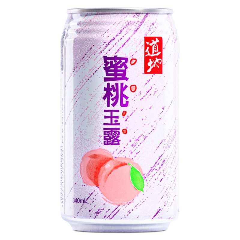 Tao Ti peach juice drink with nata de coco, UK version