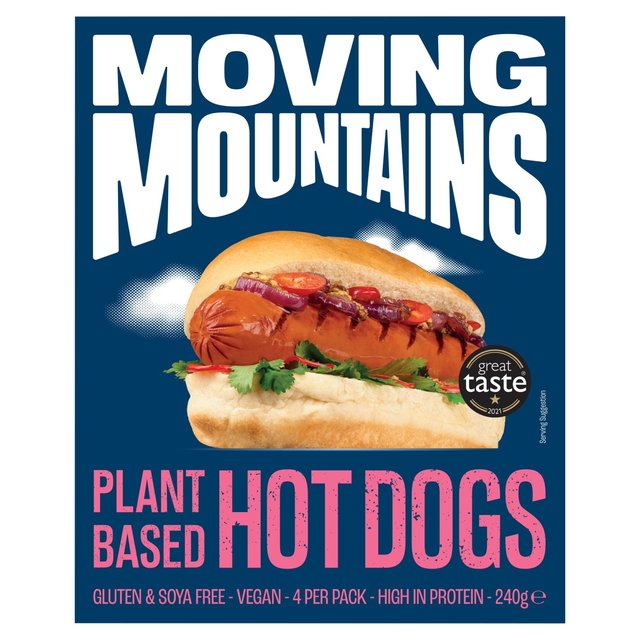 Moving Mountains Plant-Based Hot Dogs   4 x 60g