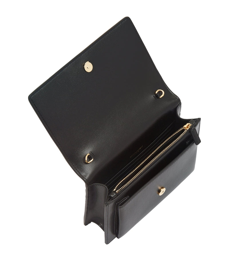 Saint Laurent Sunset chain wallet leather (British brand)