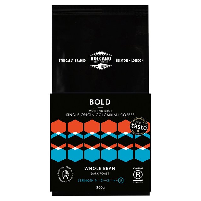 Volcano Coffee Works Bold Colombia  Whole Bean   200g