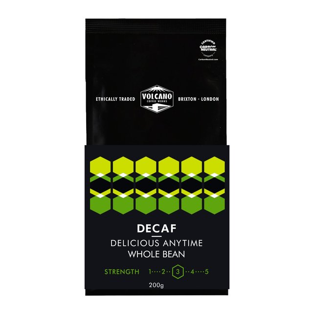 Volcano Coffee Works Decaf Delicious Anytime Coffee Beans   200g GOODS M&S   