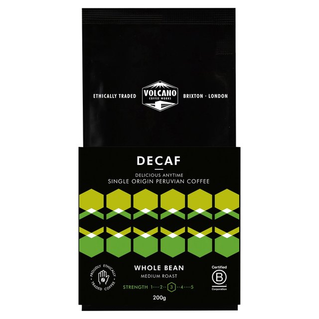 Volcano Coffee Works Decaf Delicious Anytime Coffee Beans   200g GOODS M&S   