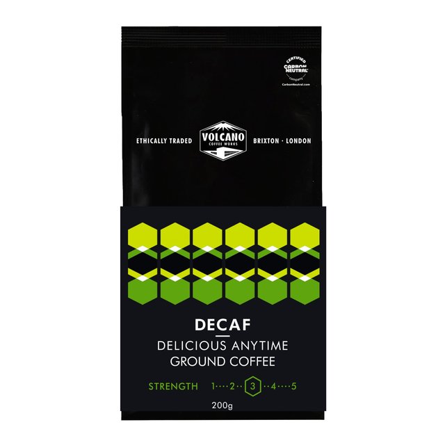 Volcano Coffee Works Decaf Delicious Anytime Ground Coffee   200g GOODS M&S   