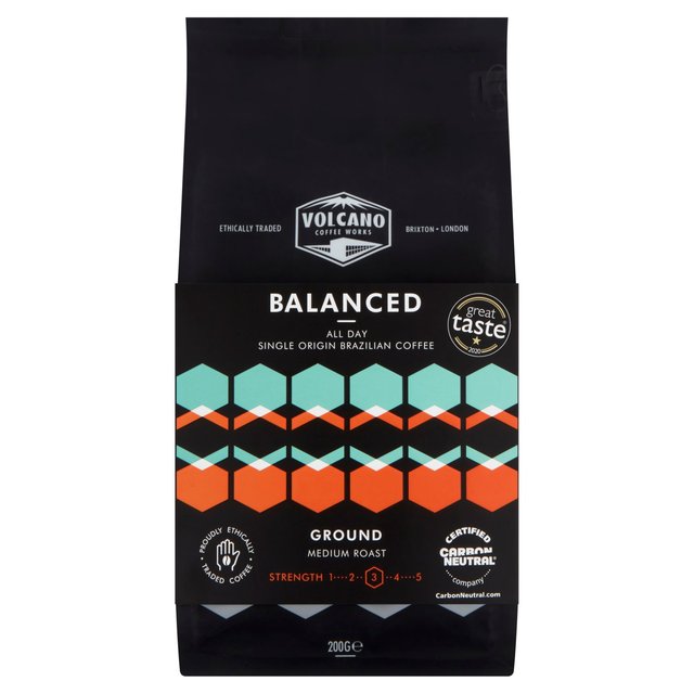 Volcano Coffee Works Balanced Brazil Ground Coffee   200g GOODS M&S   