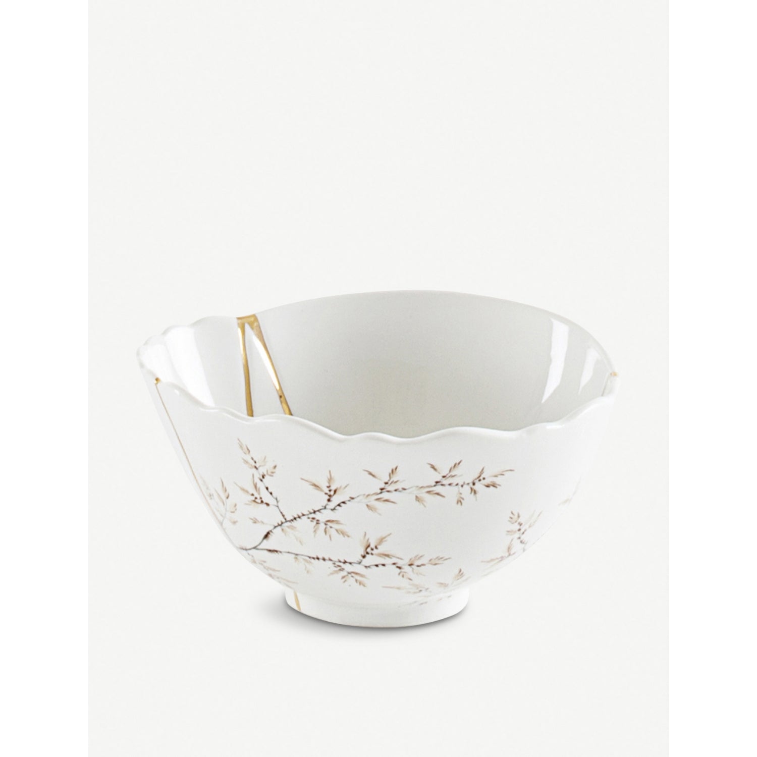 Seletti Kintsugi N1 porcelain and 24ct gold bowl 15.2cm - British product