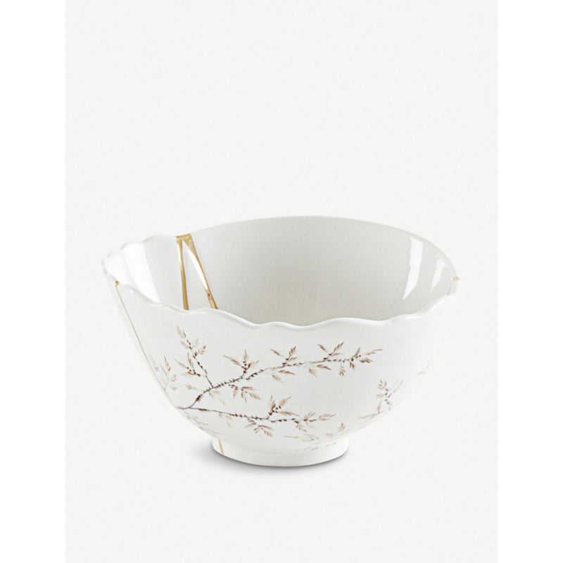 Seletti Kintsugi N1 porcelain and 24ct gold bowl 15.2cm - British product