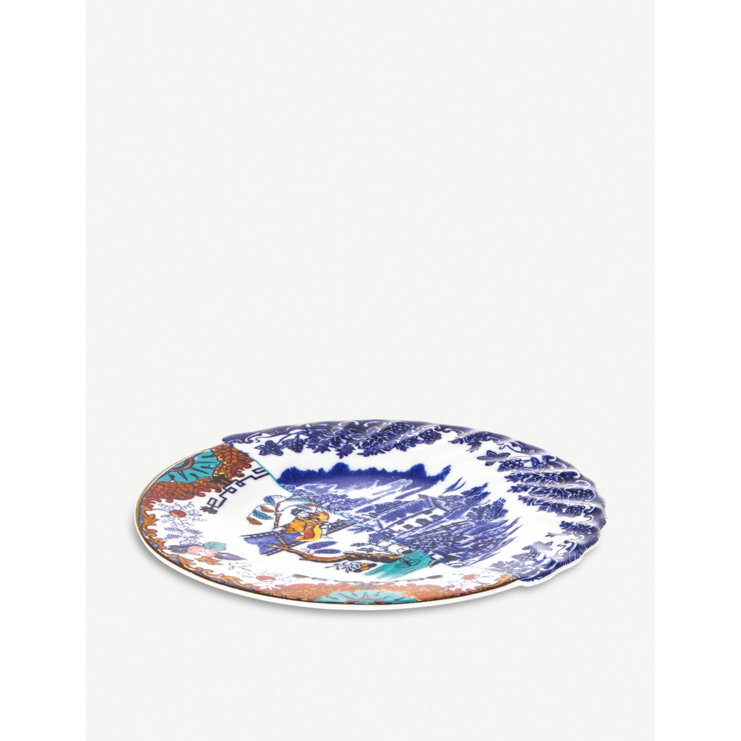 Seletti Hybrid Valdrada printed porcelain fruit plate 20cm (British brand)