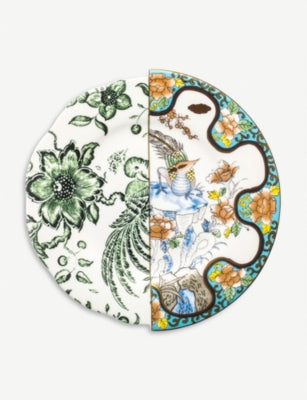 Seletti Hybrid Zoe printed porcelain fruit plate 20cm, imported from the UK