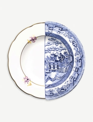 Seletti Hybrid Fillide printed soup plate 25.4cm - British product