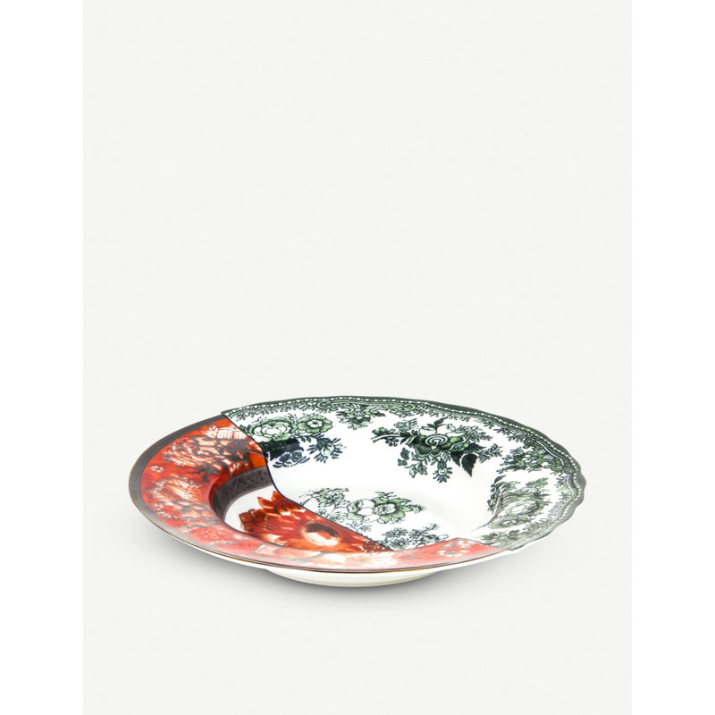 Seletti porcelain soup plate Hybrid Cecilia 25.4cm, imported from the UK