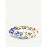 Seletti bone china soup plate 25.4cm with painterly pattern (British brand)