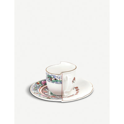 selfridges Seletti Tamara Hybrid Porcelain Coffee Cup and Saucer- Buy online at McGrocer