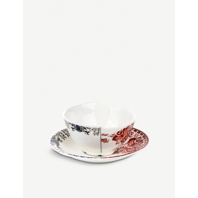 selfridges Seletti Zora Hybrid Porcelain Teacup and Saucer- Buy online at McGrocer