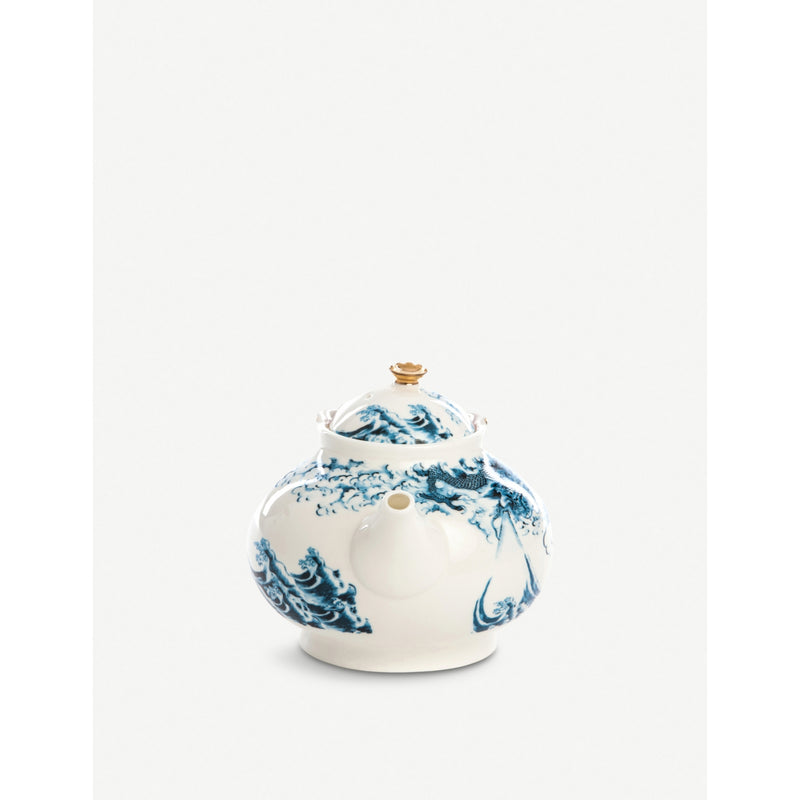 Seletti Smeraldina Hybrid printed porcelain teapot (British brand)