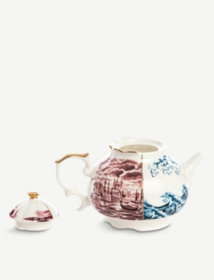 Seletti Smeraldina Hybrid printed porcelain teapot (British brand)