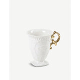 Seletti gold porcelain mug 10cm x 11.5cm, UK version