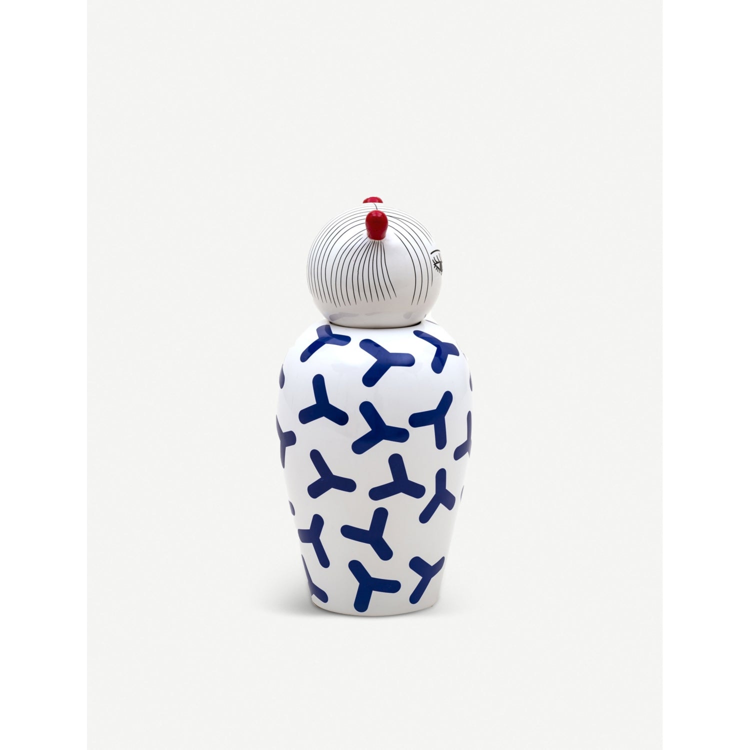 Seletti Zoe porcelain and dolomite vase 39cm - British product
