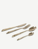 Diesel Living with Seletti Cosmic Diner Quasar brass cutlery set (British brand)