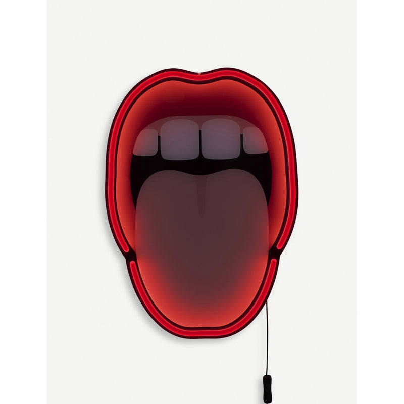 Seletti Blow Tongue neon wall lamp, imported from the UK