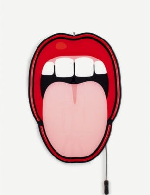 Seletti Blow Tongue neon wall lamp, imported from the UK