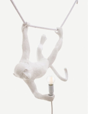 Seletti Monkey Swing resin ceiling lamp 44cm (British brand)