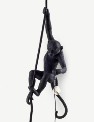 Seletti hanging monkey resin lamp 80cm, imported from the UK