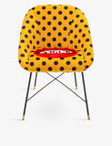Seletti Toiletpaper polka dot velvet chair 60cm wide, imported from the UK