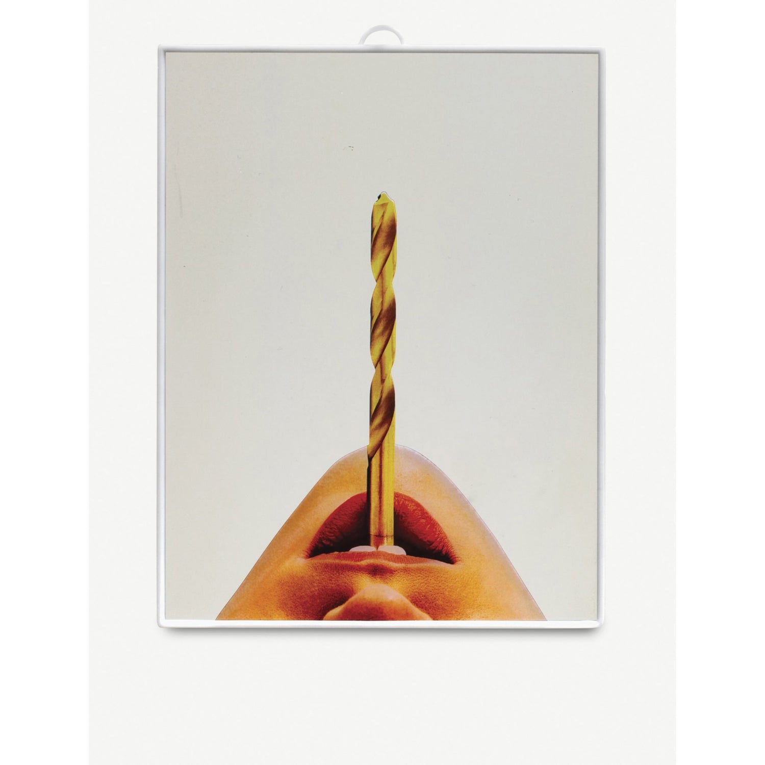 Seletti Toiletpaper drill mirror in plastic and glass 23x17.5cm - British product