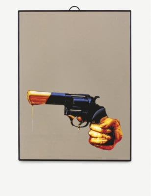 Seletti Toiletpaper plastic and glass revolver mirror 29.5cm, UK version