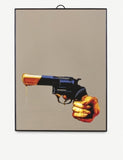 Seletti Toiletpaper plastic and glass revolver mirror 29.5cm, UK version