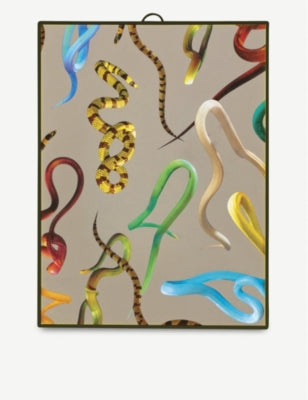 Seletti Toiletpaper snakes mirror 29.5cm x 22.5cm (British brand)