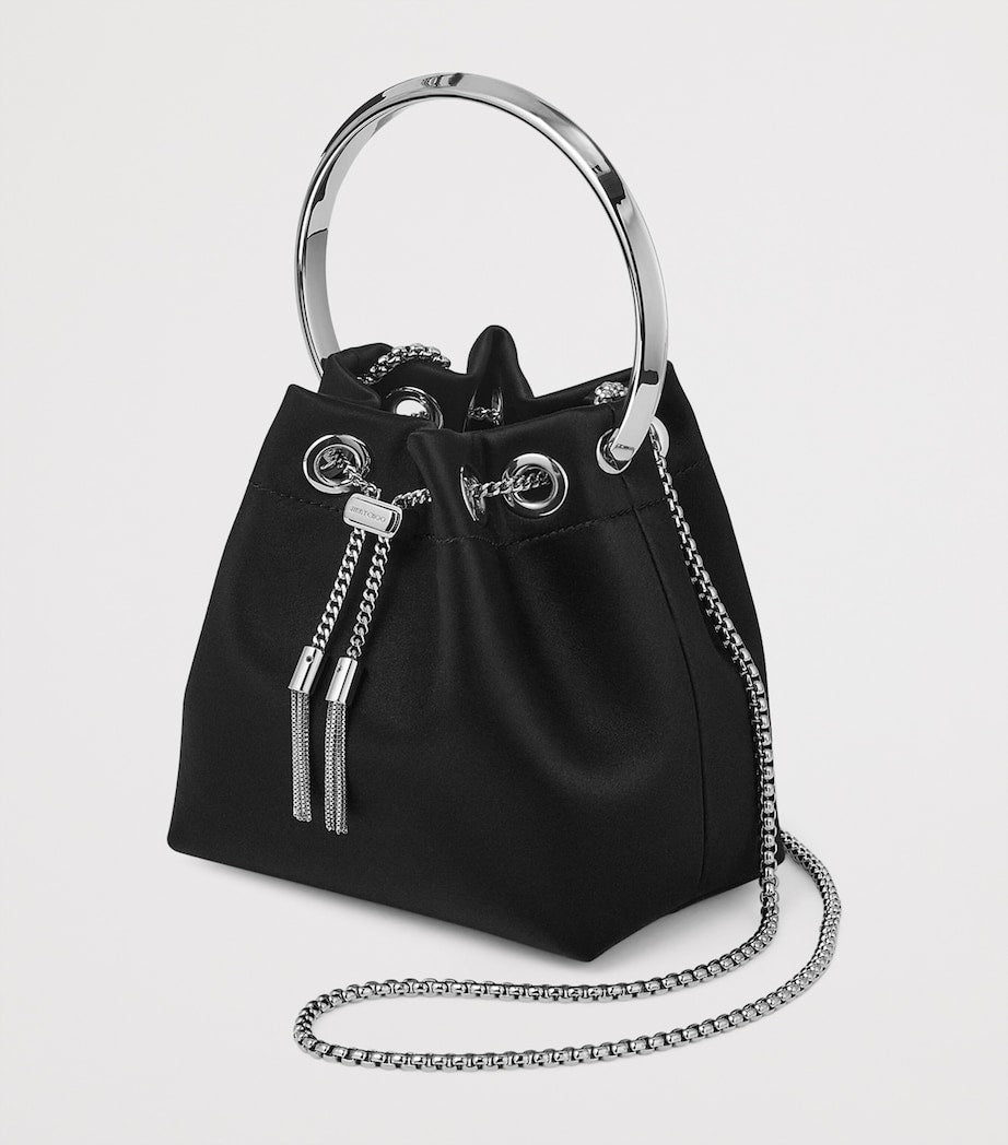 Jimmy Choo Bon Bon satin top-handle bag, UK version