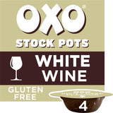 Oxo White Wine Stock Pots with Half a Glass in Each Pot 4x20g GOODS Sainsburys   