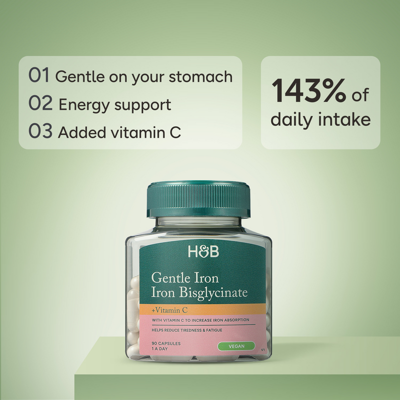 Holland & Barrett Gentle Iron Capsules 90 Count, UK version