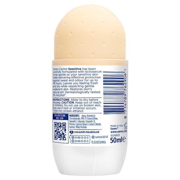 Sanex Dermo Sensitive Roll-On Anti-Perspirant Deodorant 50ml GOODS Superdrug   