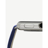 MINTAPPLE alligator-embossed leather Apple Watch strap with steel case, 38mm/40mm, UK version