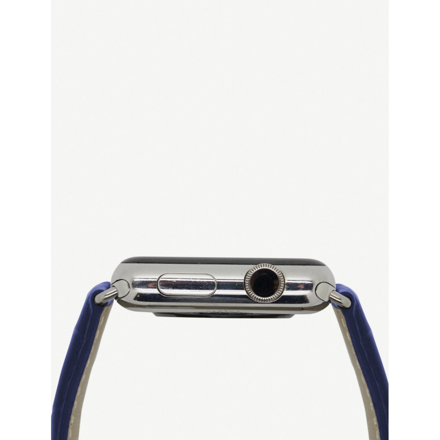 MINTAPPLE alligator-embossed leather Apple Watch strap with steel case, 38mm/40mm, UK version