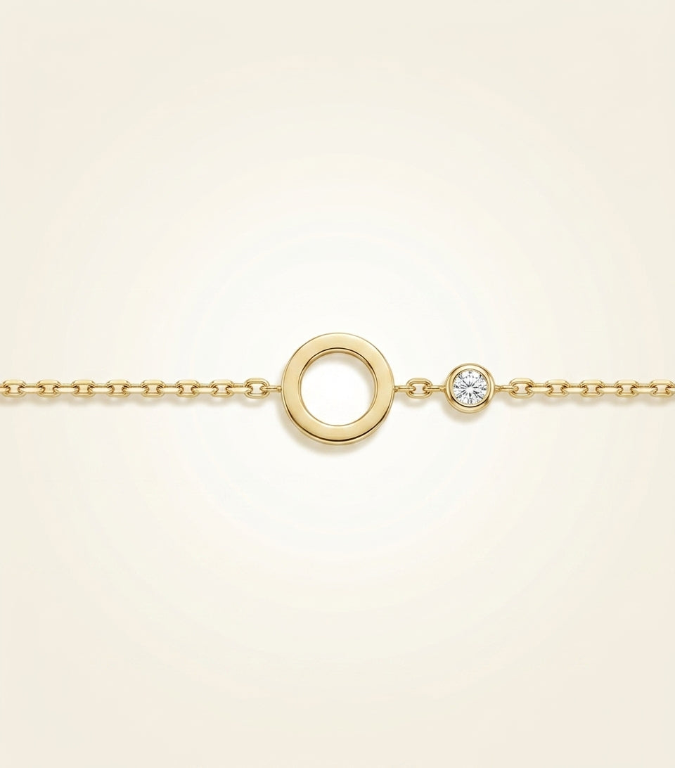 Cartier yellow gold LOVE bracelet with diamonds, UK version