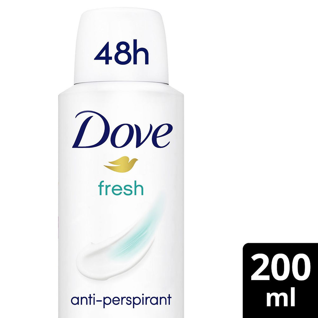 Dove Fresh with ¼ moisturising cream Anti-perspirant Deodorant Spray for 48 hours of protection 200ml