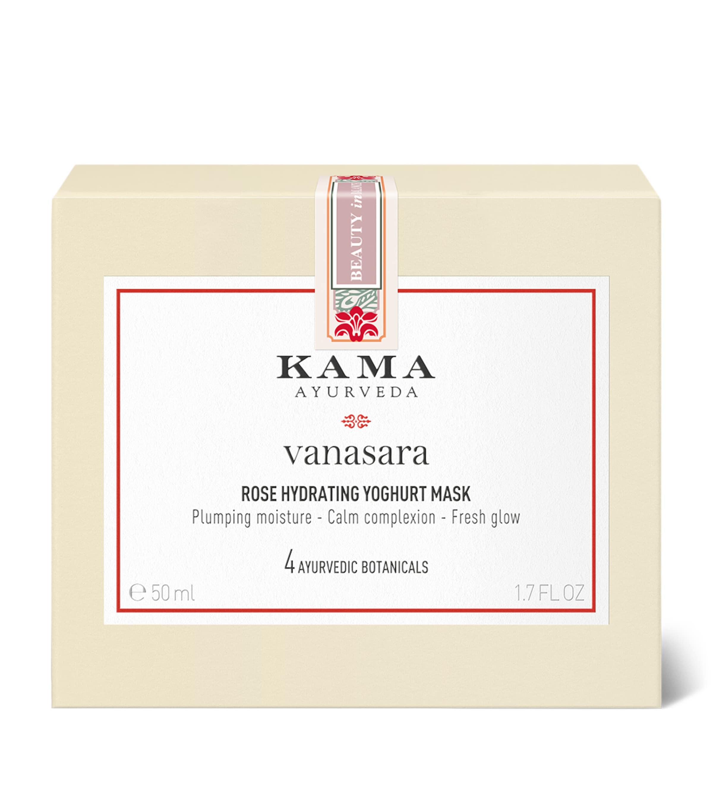 KAMA AYURVEDA Vanasara Rose Hydrating Yoghurt Mask 50ml, UK version