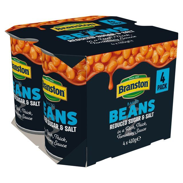 Branston Beans Reduced Salt and Sugar   4 x 410g GOODS M&S   