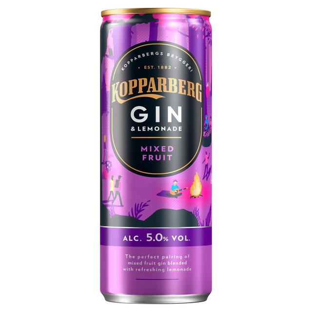 Kopparberg Mixed Fruit Gin & Lemonade   250ml