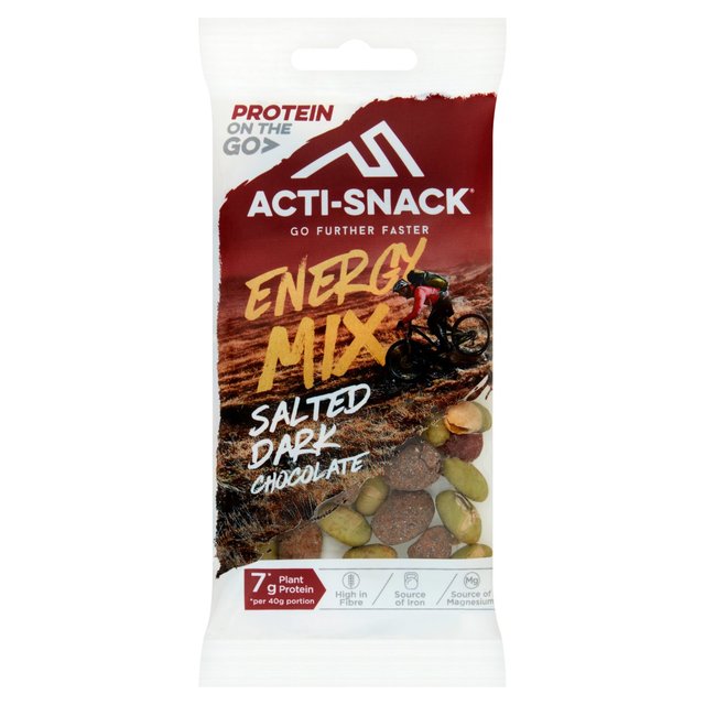 Acti-Snack Salted Dark Chocolate Energy Mix    40g GOODS M&S   