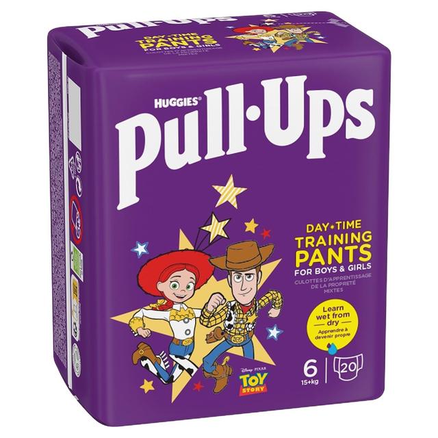 Huggies Pull-Ups Day Time Unisex Training Nappy Pants Size 6 - 20 Pants   20 per pack GOODS M&S   