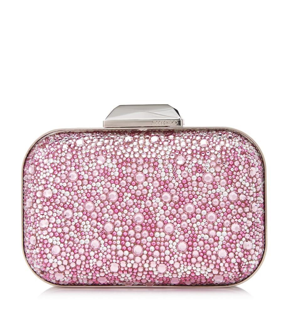 Jimmy Choo crystal-embellished clutch bag (British brand)