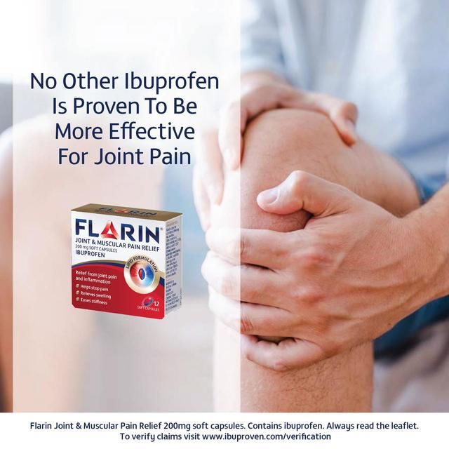 Flarin Joint & Muscular Pain Relief 200mg Capsules   12 per pack GOODS M&S   