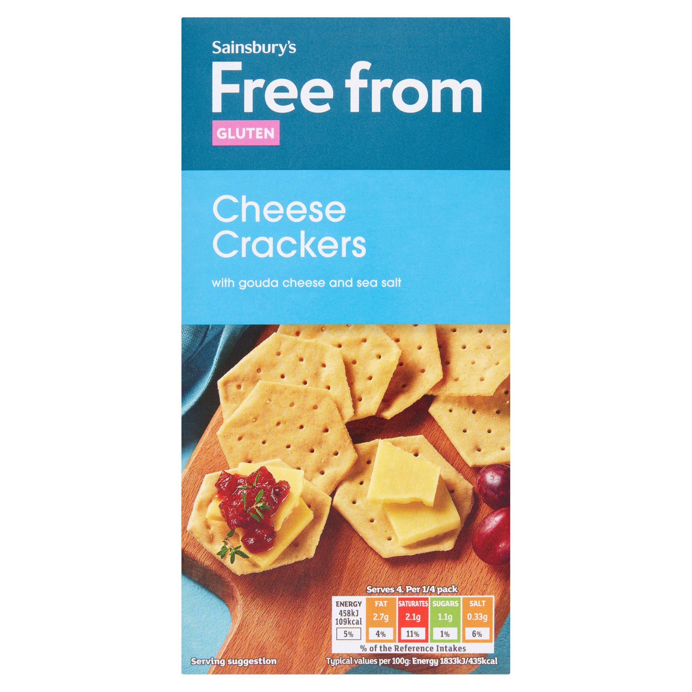 Sainsbury's Free From Cheese Crackers 100g GOODS Sainsburys   