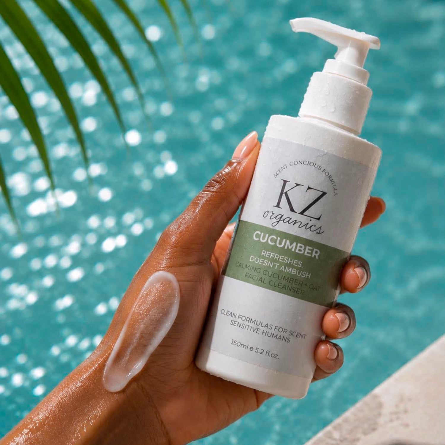 KZ Organics facial cleanser cucumber oat 200ml - British product
