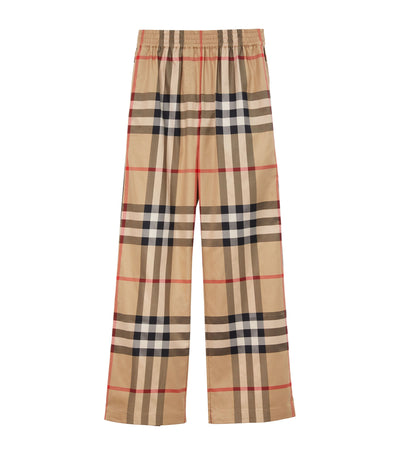 Harrods Pantalons en coton à carreaux Burberry - Acheter en ligne chez McGrocer